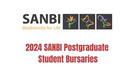sanbi bursary application 2024