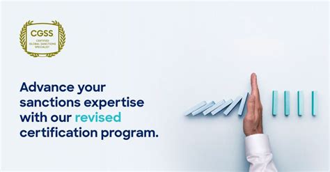 sanctions certification