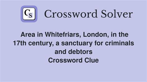 Sanctuary left Crossword WordMint