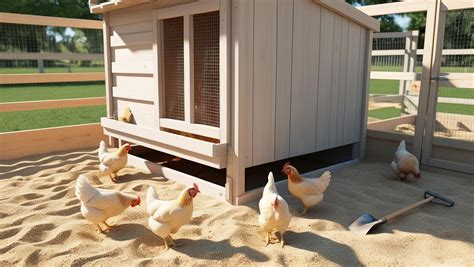 Sand Around Chicken Coop