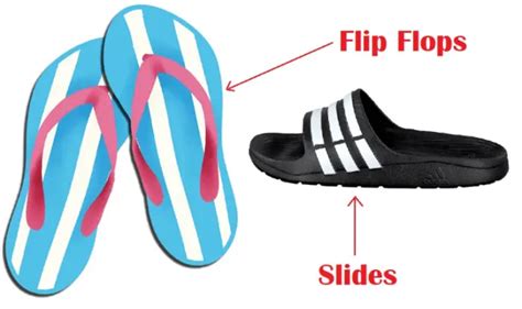 Sandals Vs Flip Flops Vs Slides