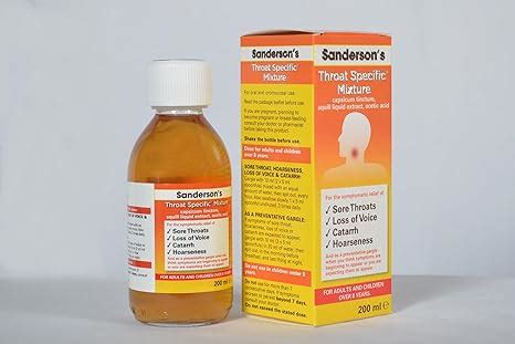 Look Sandersons Throat Specific Mixture Latest