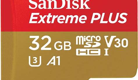 SanDisk 32GB Extreme UHSI microSDHC Memory SDSQXAF032GGN6MA