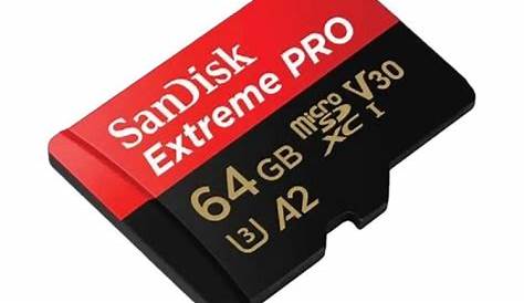 Sandisk Extreme Pro 64gb Micro Sd A2 V30 Uhs I U3 Xc Card 170mb S