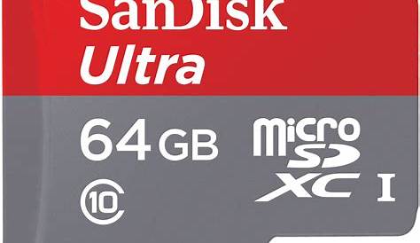 Sandisk Ultra 64gb Uhs I Class 10 Micro Sd Memory Card Sdsqunc 064g
