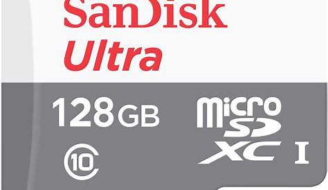 SanDisk Ultra microSDXC UHSI card, 128GB, CLASS 10 (Speed