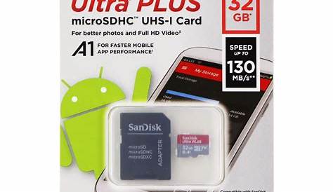 Sandisk Ultra 32gb Microsdhc Uhs I Card With Adapter SanDisk 32GB UHS MicroSDHC Memory SD