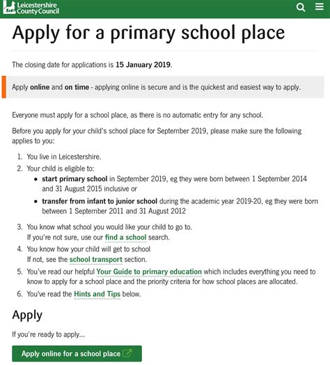 sandwell apply for a school place