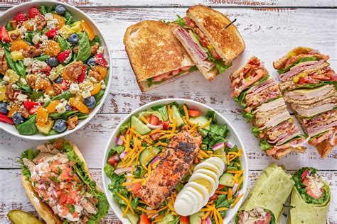 sandwiches and salads image