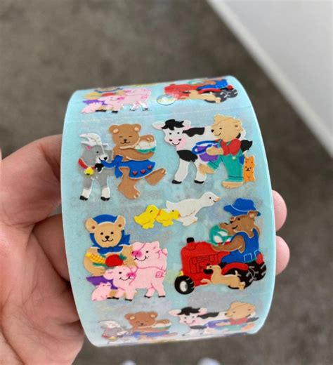 Sandylion Stickers Roll Etsy