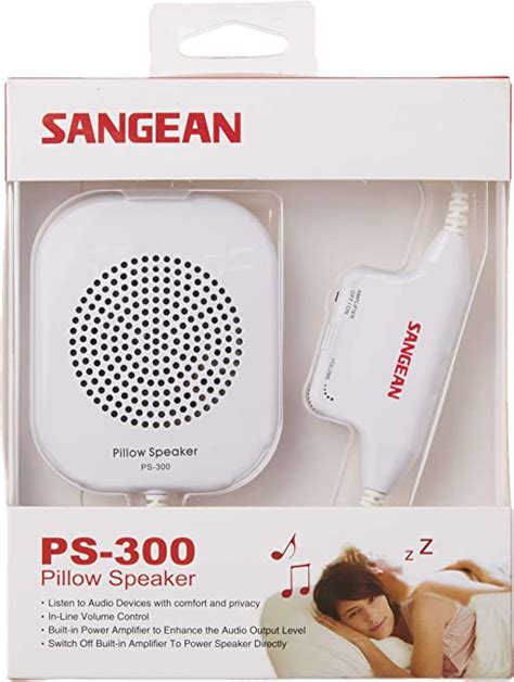 sangean ps 300 pillow speaker with in line volume control and amplifier