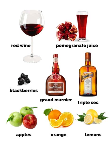sangria ingredients