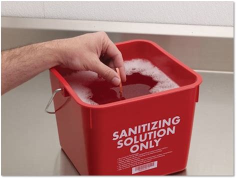 Sanitizer Bucket Temperature
