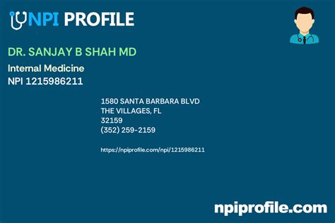 sanjay shah md npi number