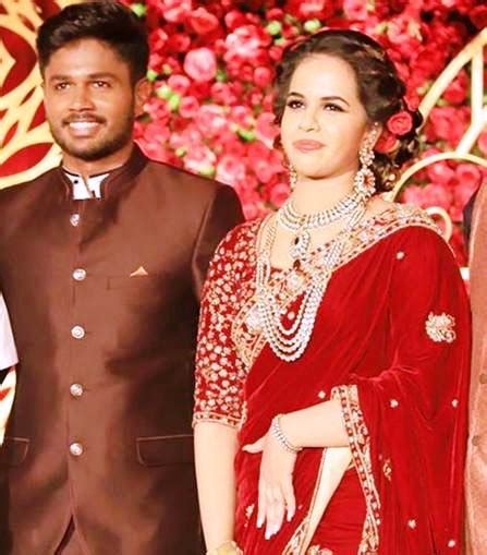 sanju samson wife name and age