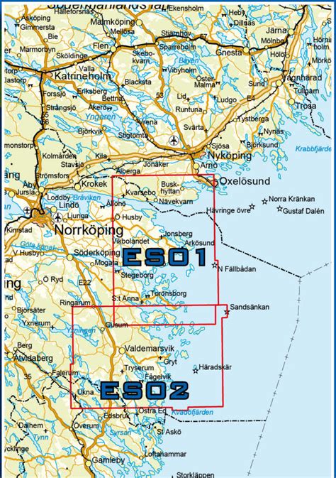 Karta över Sankt Annas Skärgård Karta Nerja