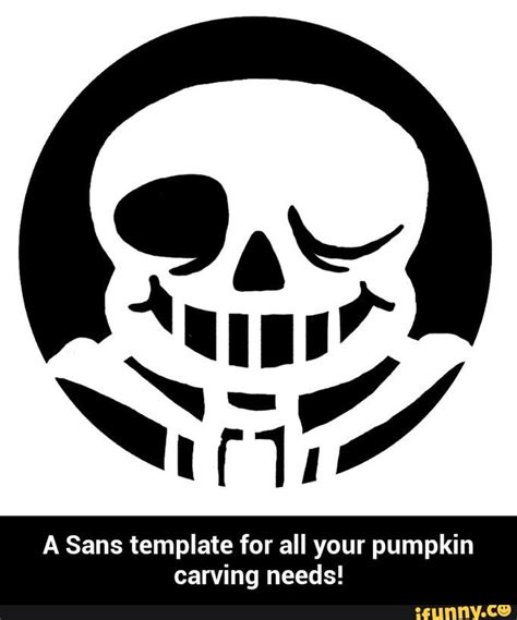 Sans Pumpkin Stencil Printable