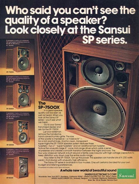Sansui Speakers History