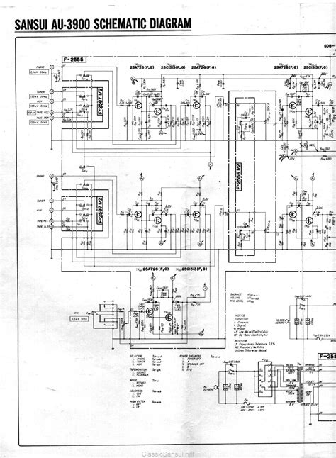 Sansui AU5500 show schematic diagram service manual YouTube