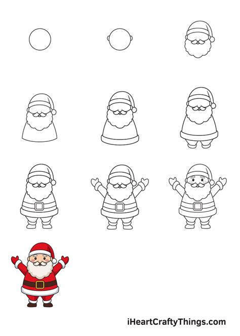 How to Draw Santa! Tim's Printables