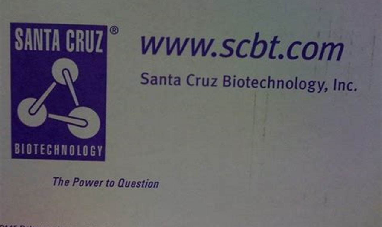 Santa Cruz Biotechnology: Unlocking the Power of Molecular Biology in Paso Robles