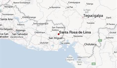 Santa Rosa de Lima (El Salvador) map - nona.net