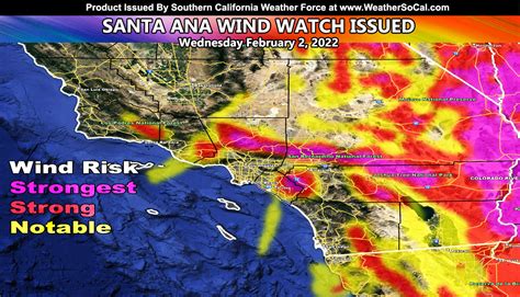 santa ana winds california today