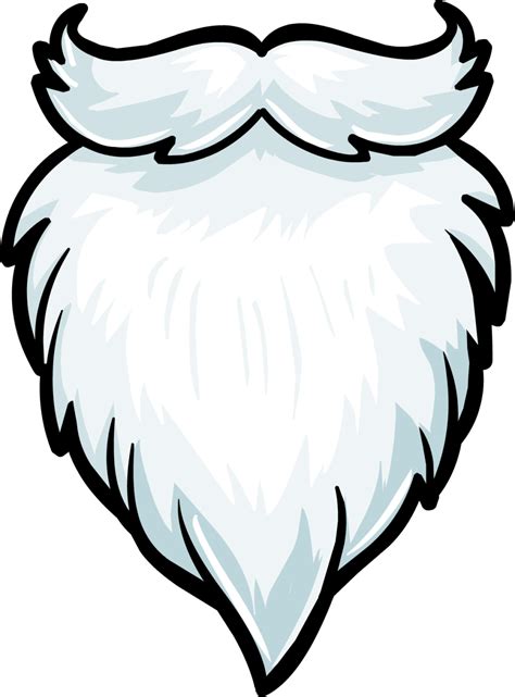 White Santa Beard Clip Art