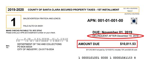 santa clara county personal property tax