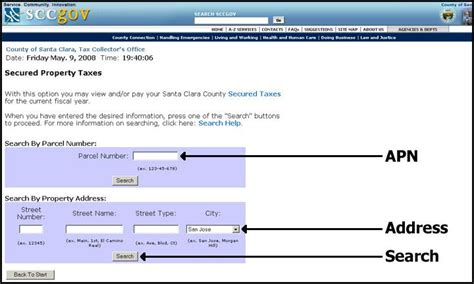 santa clara county real estate tax lookup