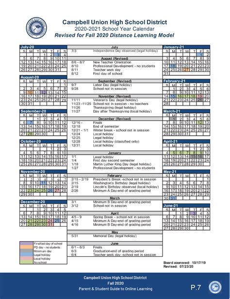 santa clara school calendar