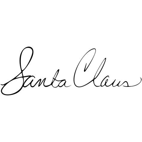 santa claus signature png