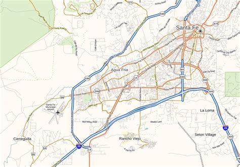 santa fe new mexico airport map