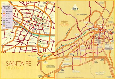 santa fe new mexico map of restaurants