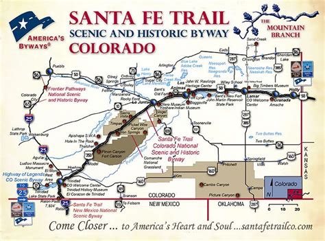 santa fe trail map colorado