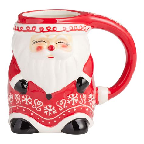 Home Essentials Santa Figural Mug with Spoon, 22 Oz. Big Lots