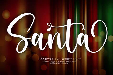 Buy Santa Font To Prove That Christmas Designs Are Cool
