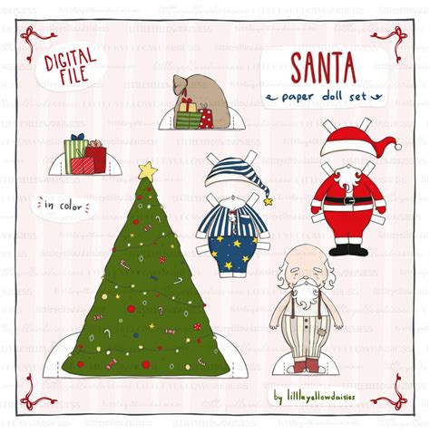 Santa Paper Doll Printable