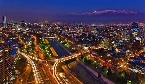 Night, night, Chile, noche, Santiago, Santiago de Chile , section город