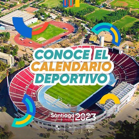 santiago 2023 calendario deportivo