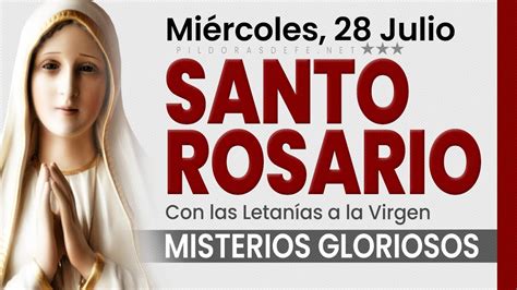 santo rosario de hoy miercoles con letanias