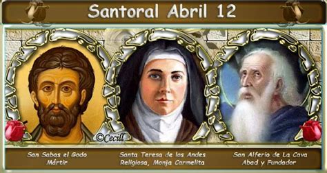 santoral 12 de abril