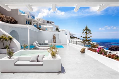 santorini holiday rentals with pool