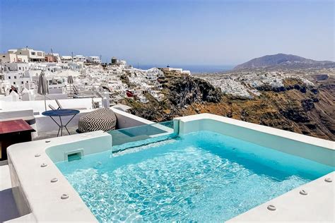 santorini resorts with private pool