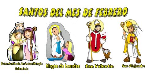 santos que se celebran en febrero