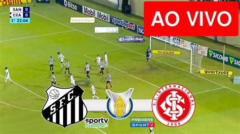 santos vs internacional ao vivo