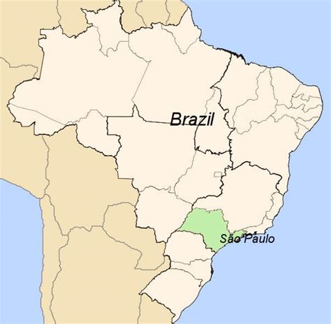 sao paulo brasil mapa
