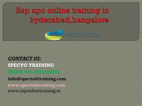 sap apo jobs in bangalore