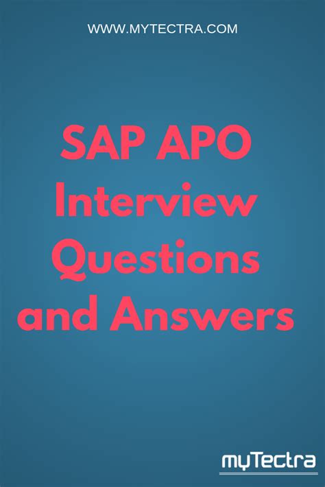 sap apo mcq questions and answers