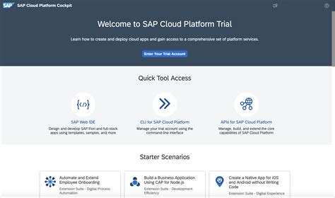 sap cloud platform trial